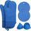 Thumbnail: Rorecay Extra Long Oven Mitts and Pot Holders Sets: Heat Resistant Silicone Ove