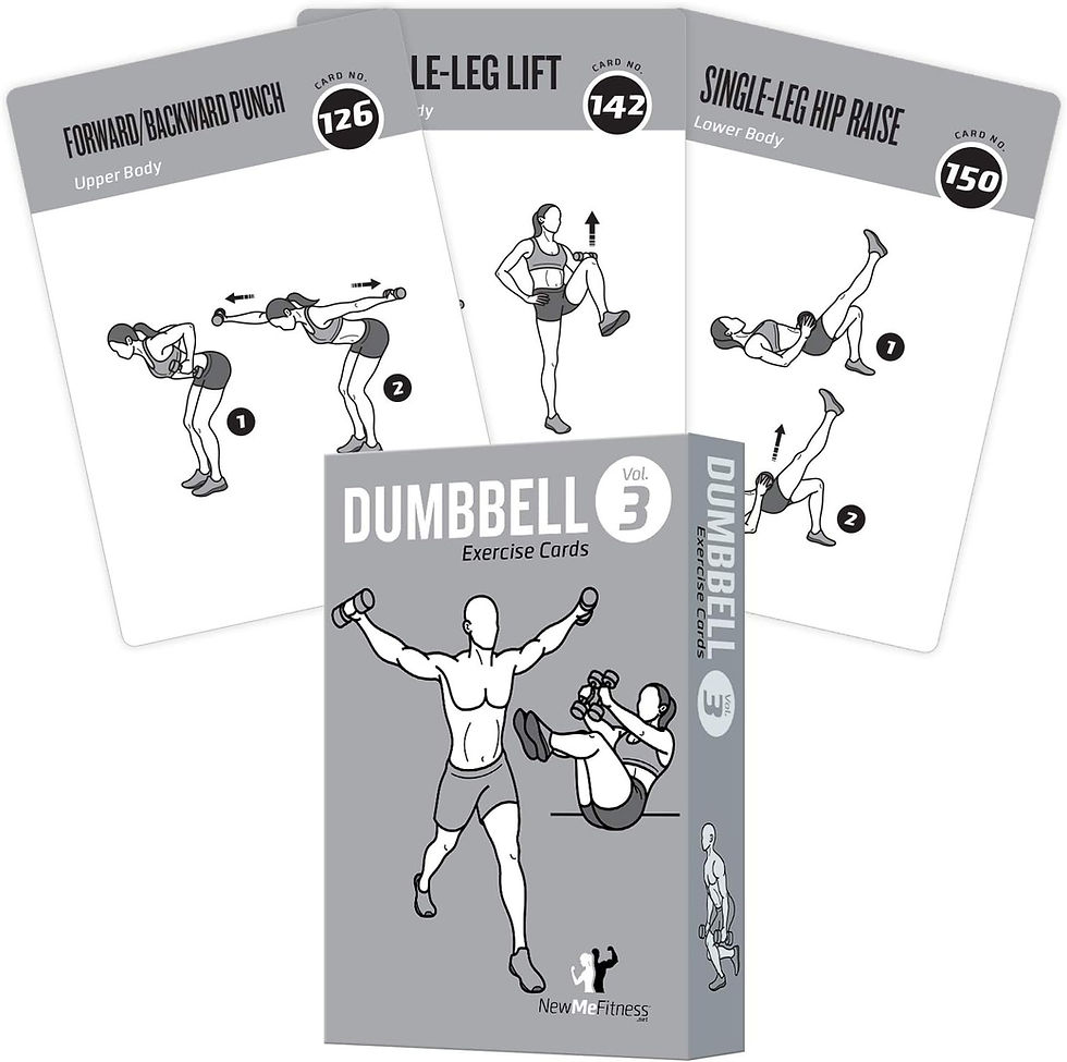 Thumbnail: NewMe Fitness Workout Cards - Instructional Fitness Deck for Women & Men, Begi