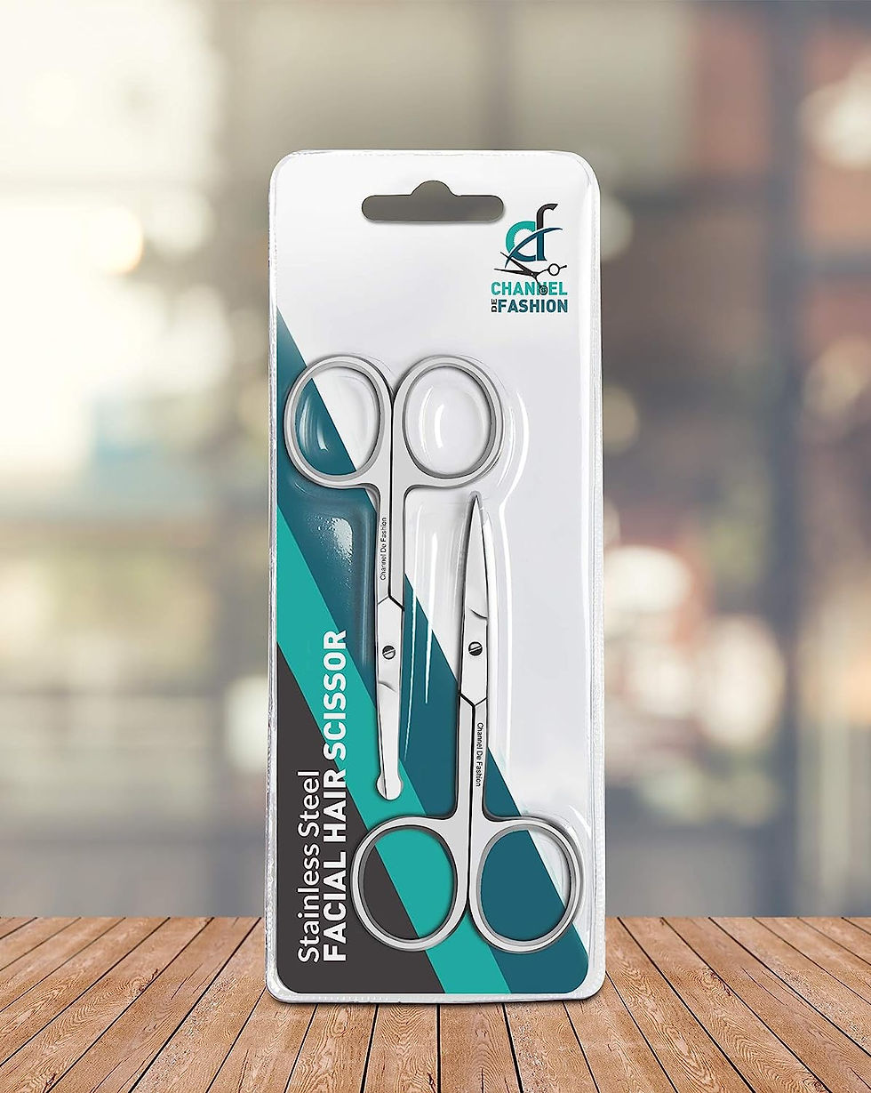 Thumbnail: Premium Quality Nose Hair Scissors for Men - Stainless Steel Scissors for Musta