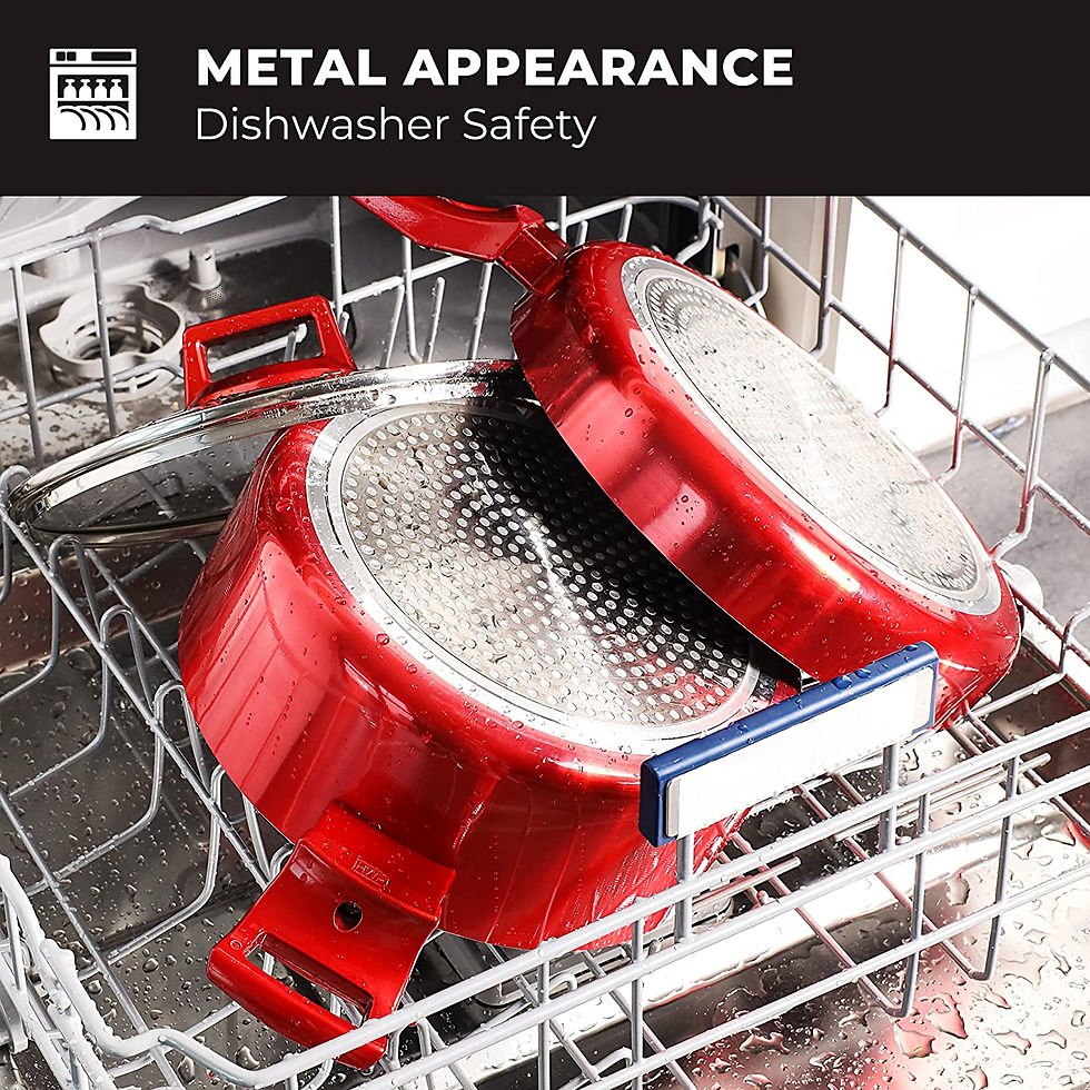 Thumbnail: 6 Pcs Pots and Pans Sets, Nonstick Cookware Set, Induction Pan Set, Chemical-Fr
