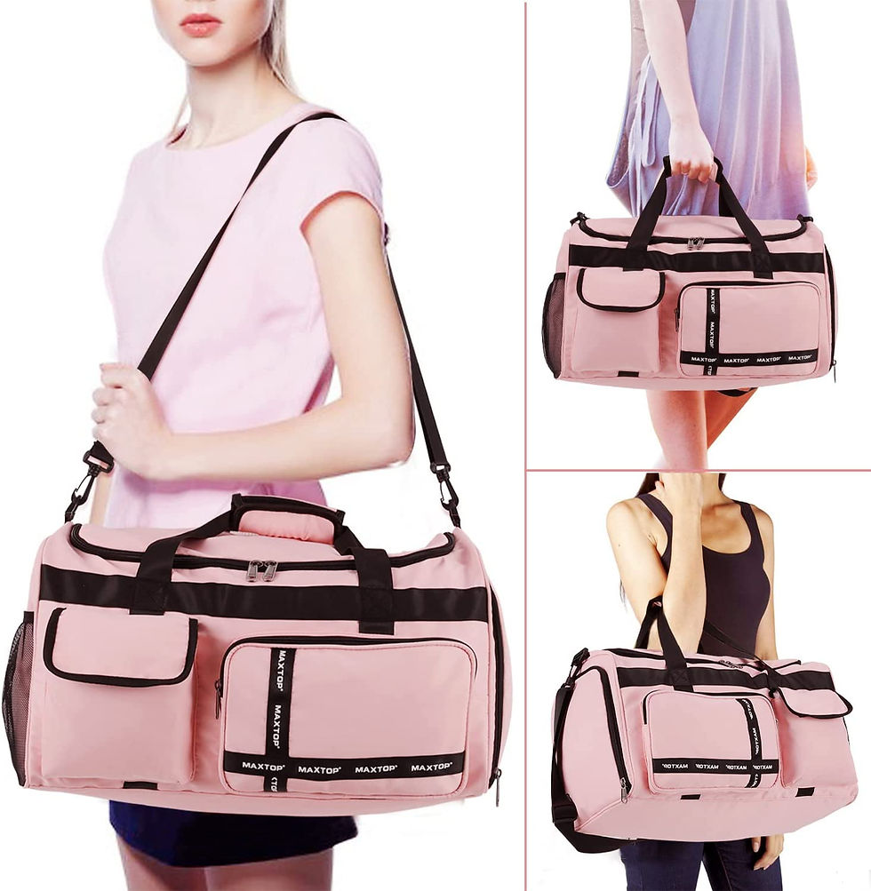 Thumbnail: MAXTOP Travel Duffle Bag for Women Carry On Tote Weekender Overnight Bag Large 