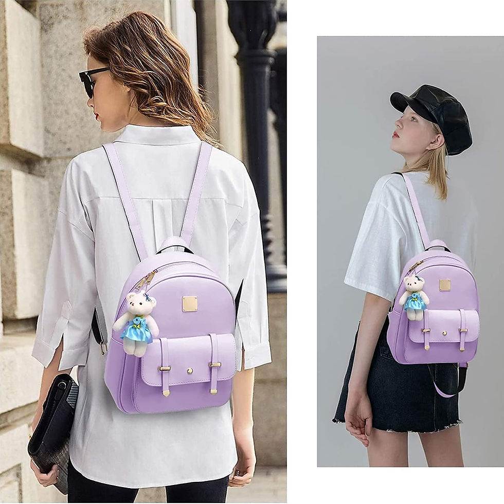 Thumbnail: Barsine Cute Mini Backpack Purse for Teenager Teen Girls PU Leather Small Size 