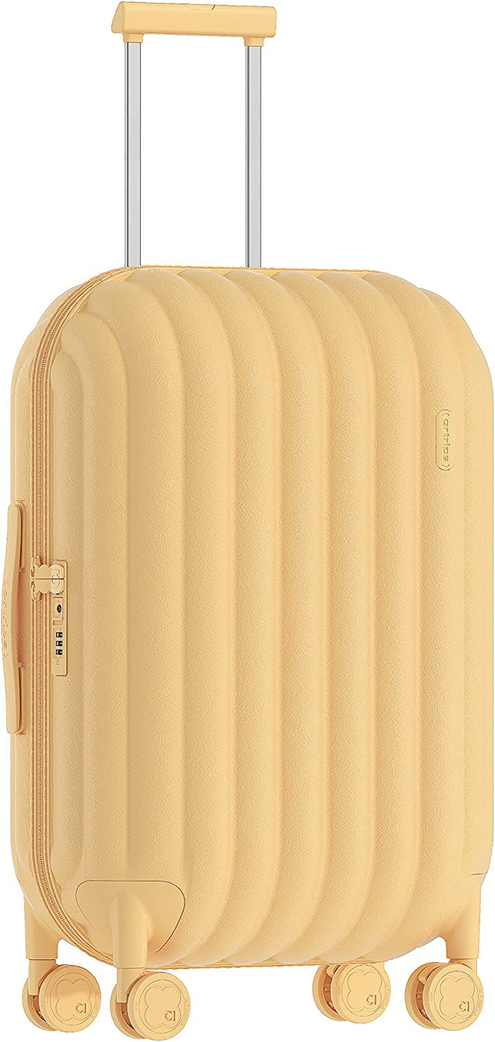 Thumbnail: artrips Hardside Lightweight Carry-on Luggage - Bread Travel Suitcase with Spin