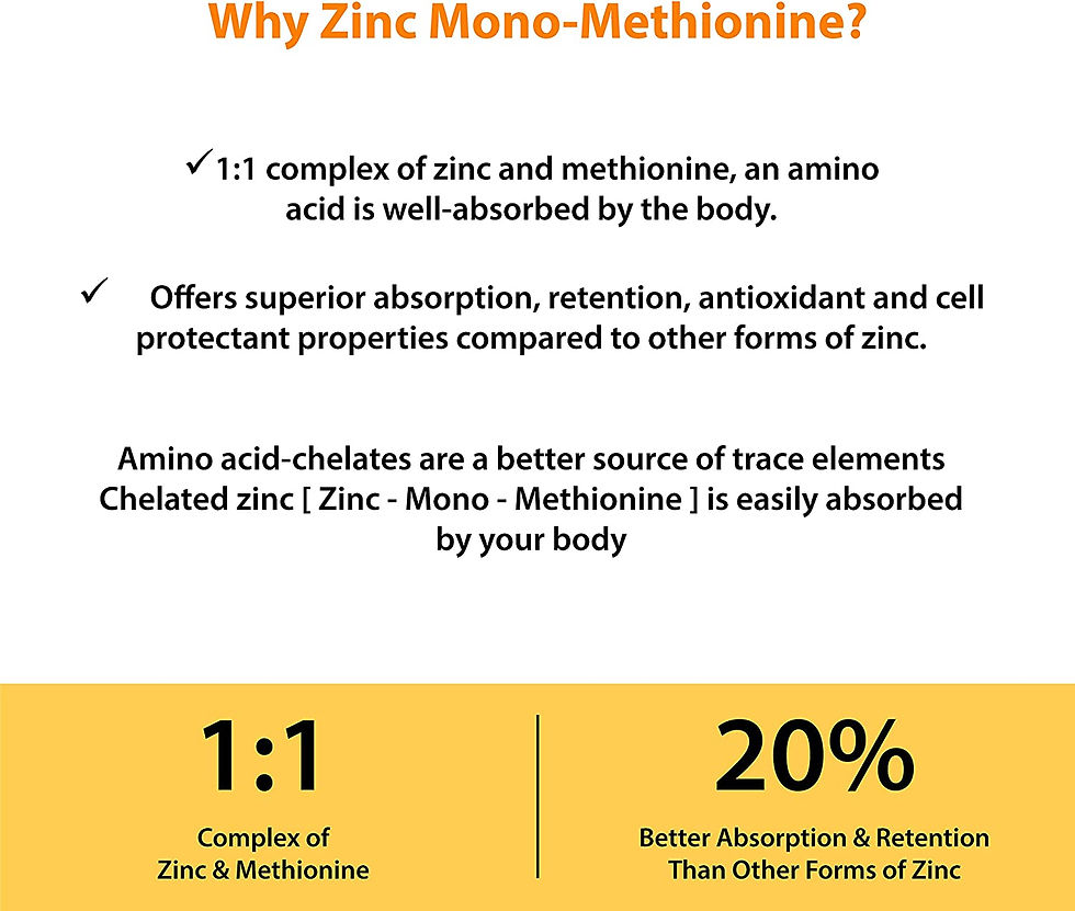Thumbnail: Zinc 50mg Supplement 120 Vegetarian Capsules, Zinc Highly Absorbable Supplement