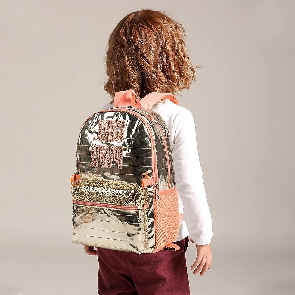Thumbnail: Cawndilla 3Pcs Rolling Backpack for Kids with Lunch Bag Pencil Case, 16" Lightw