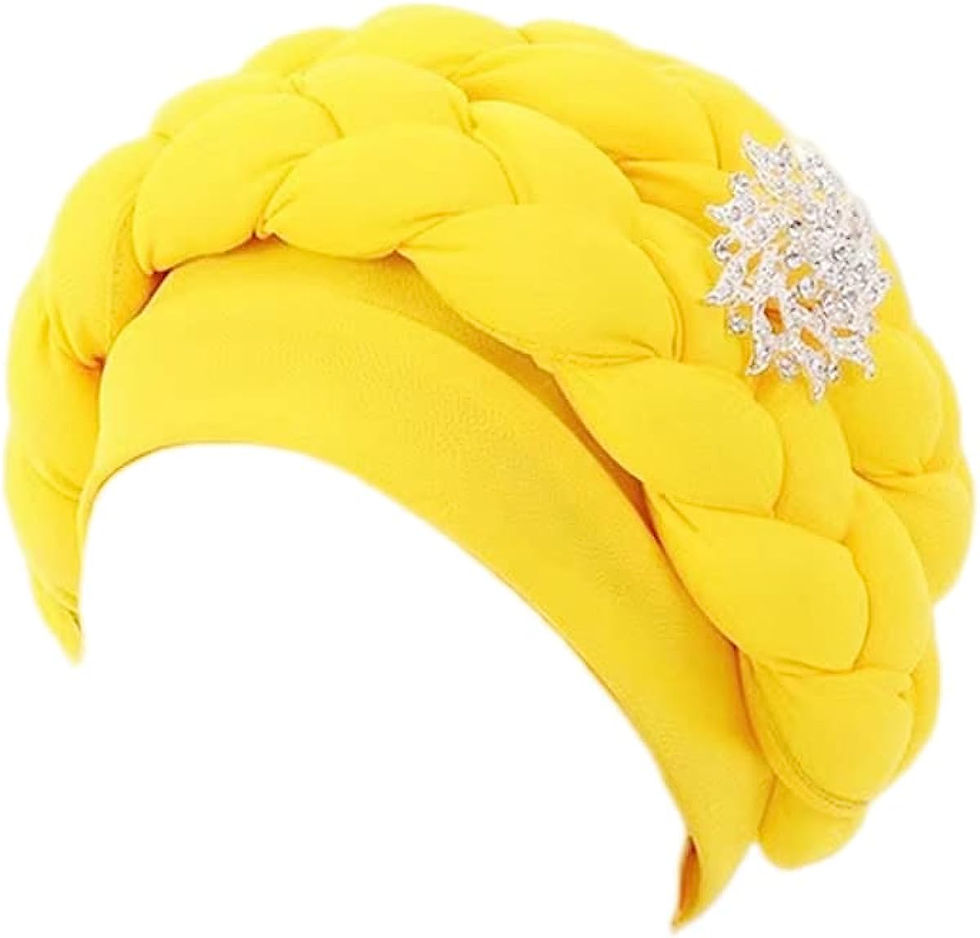 Thumbnail: Nigerian gele Turban for Women Knot Headwrap Twisted Braid Hair Cover Pre-Tied 