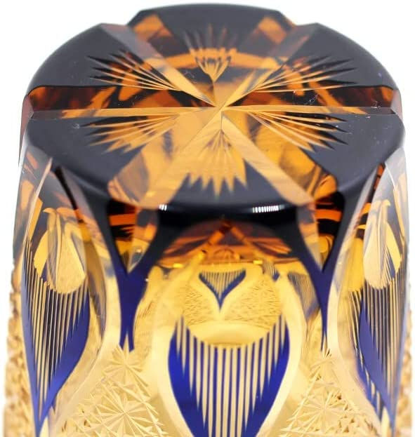 Thumbnail: JIACI Edo Kiriko style Hand Cut Crystal Glass Tumbler Whisky 260ml Tumbler For 