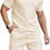 Thumbnail: KUYIGO Men's Polo Shirt and Shorts Set Summer Outfits Fashion Casual Short Slee
