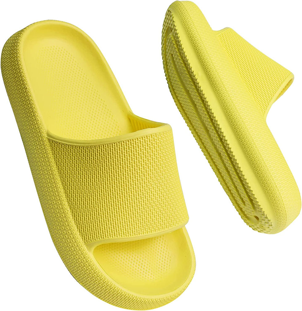 Thumbnail: FJWYSANGU Boys Girls Cloud Slides Thick Bathroom Pillow Slipper Sandals for Lit