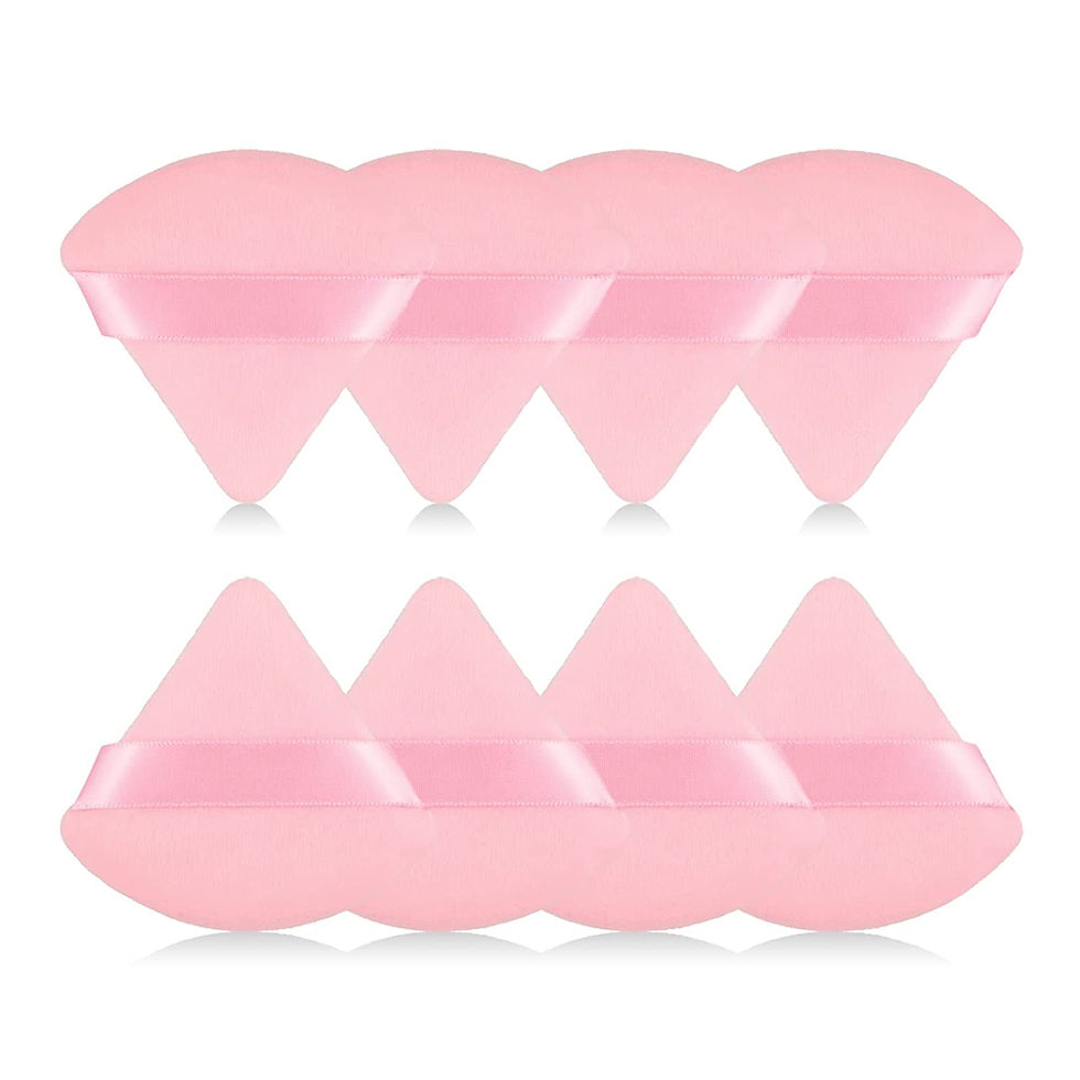 Thumbnail: 8Pcs of Triangular Powder Puff Makeup Sponges, Made of Super-soft Velvet, Desig
