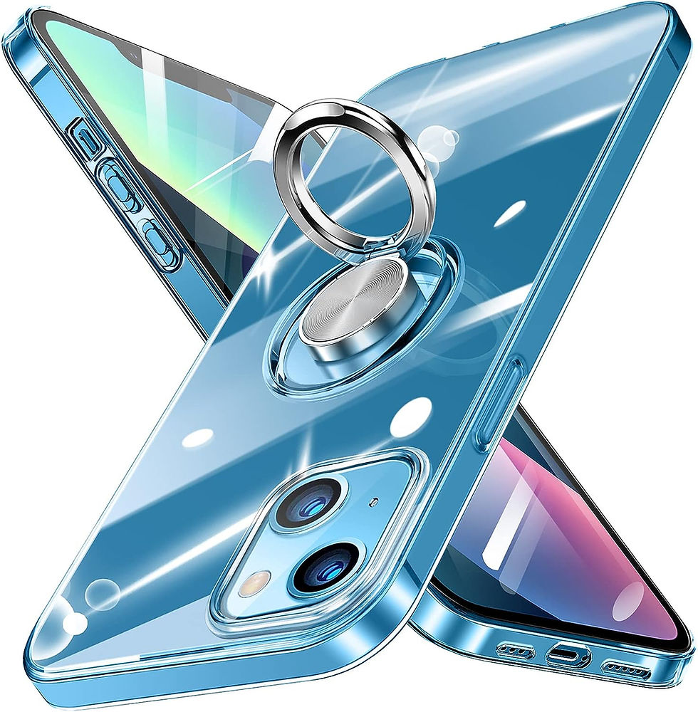 Thumbnail: Guuboly Crystal Clear Designed for iPhone 14 Pro Case with Ring Holder Kickstan