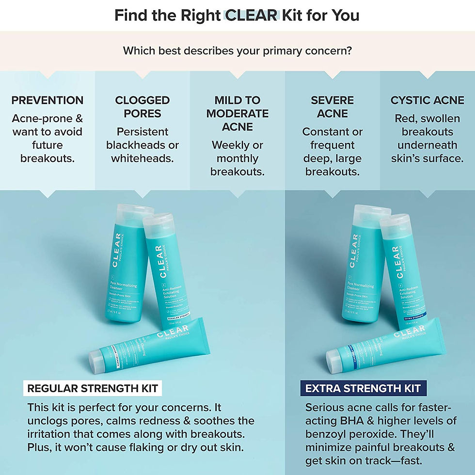 Thumbnail: Paula's Choice CLEAR Regular Strength Acne Kit, 2% Salicylic Acid & 2.5% Benzoy