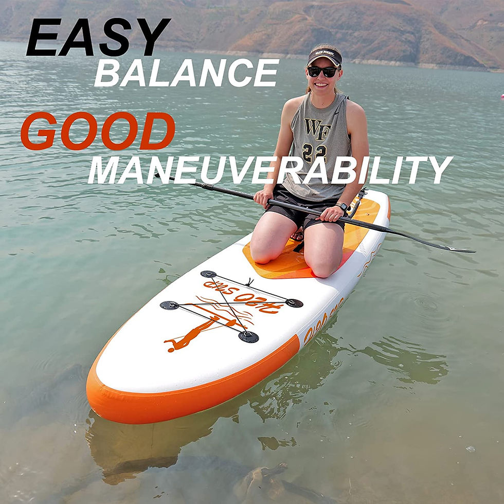 Thumbnail: H2OSUP Inflatable Paddle Board - 10/10.6 ft 6" Thick Ultra-Light Stand Up Paddl