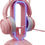 Thumbnail: Tilted Nation RGB Headset Stand - 3 in 1 Gaming Headphone Stand for Desk with M