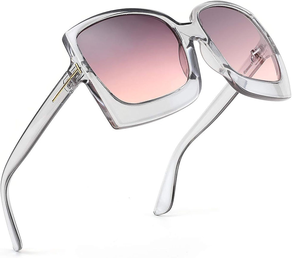 Thumbnail: Karsaer Retro Square Round Oversized Women Sunglasses Large Frame Vintage Women