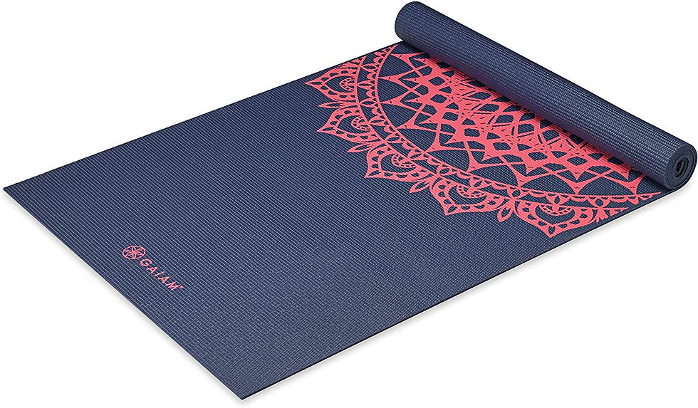 Thumbnail: Gaiam Print Yoga Mat, Non Slip Exercise & Fitness Mat for All Types of Yoga, Pi