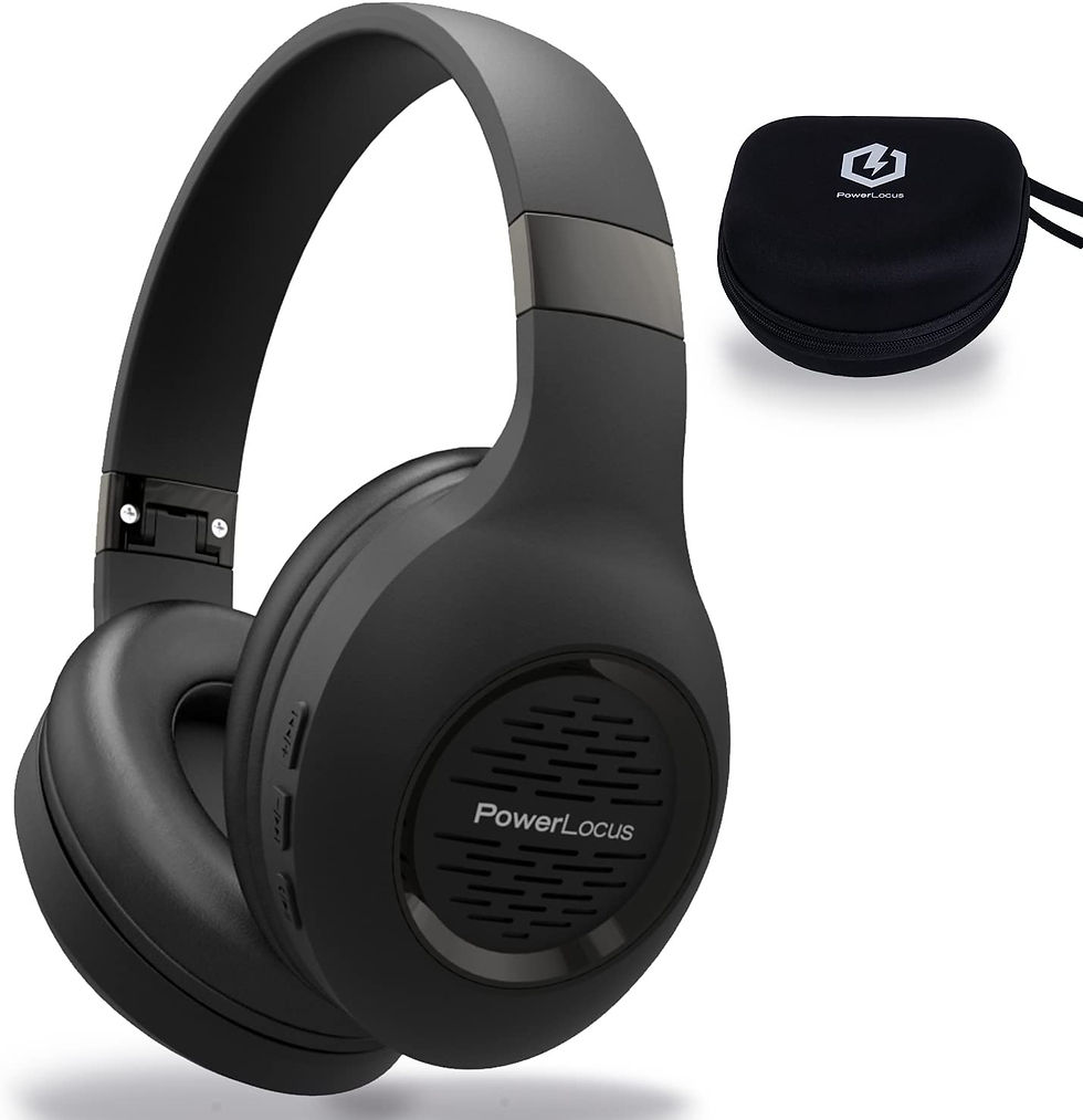 Bluetooth Headphones Over-Ear, PowerLocus Wireless Headphones, Hi-Fi Stereo Dee