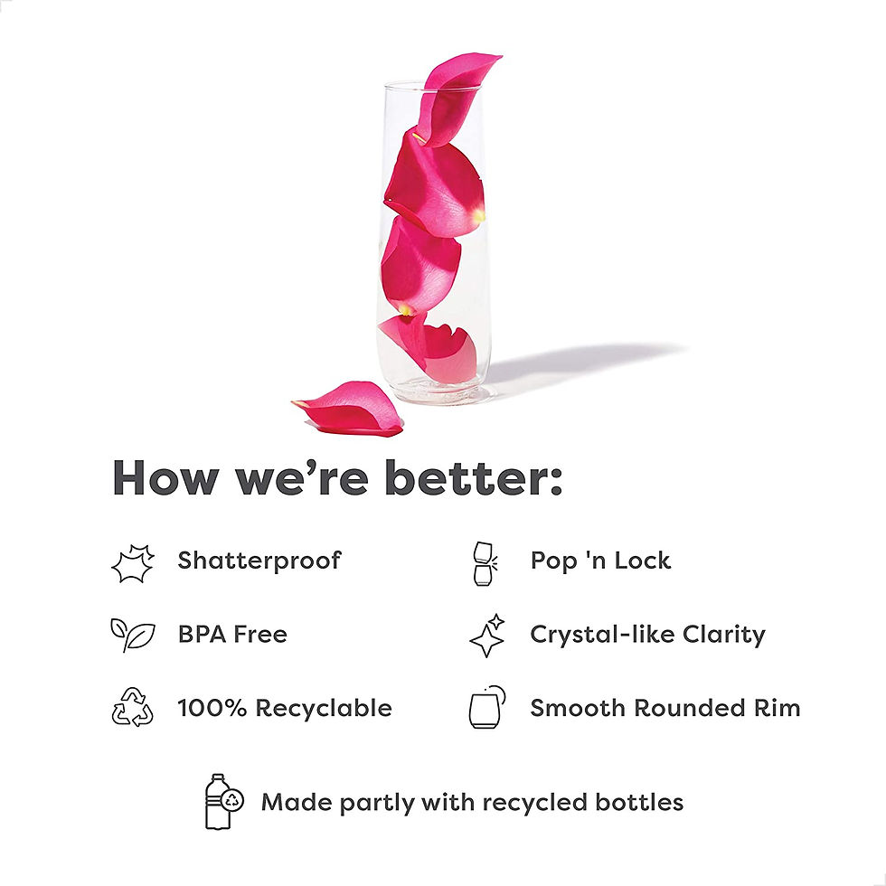 Thumbnail: TOSSWARE POP 9oz Flute, Premium Quality, Recyclable, Unbreakable & Crystal Clea