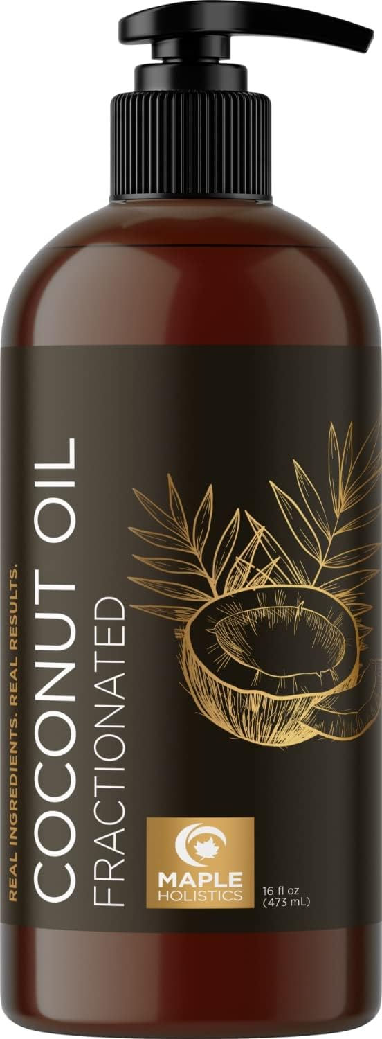 Thumbnail: Fractionated Coconut Oil Liquid Moisturizer - Pure Coconut Oil for Hair Skin an