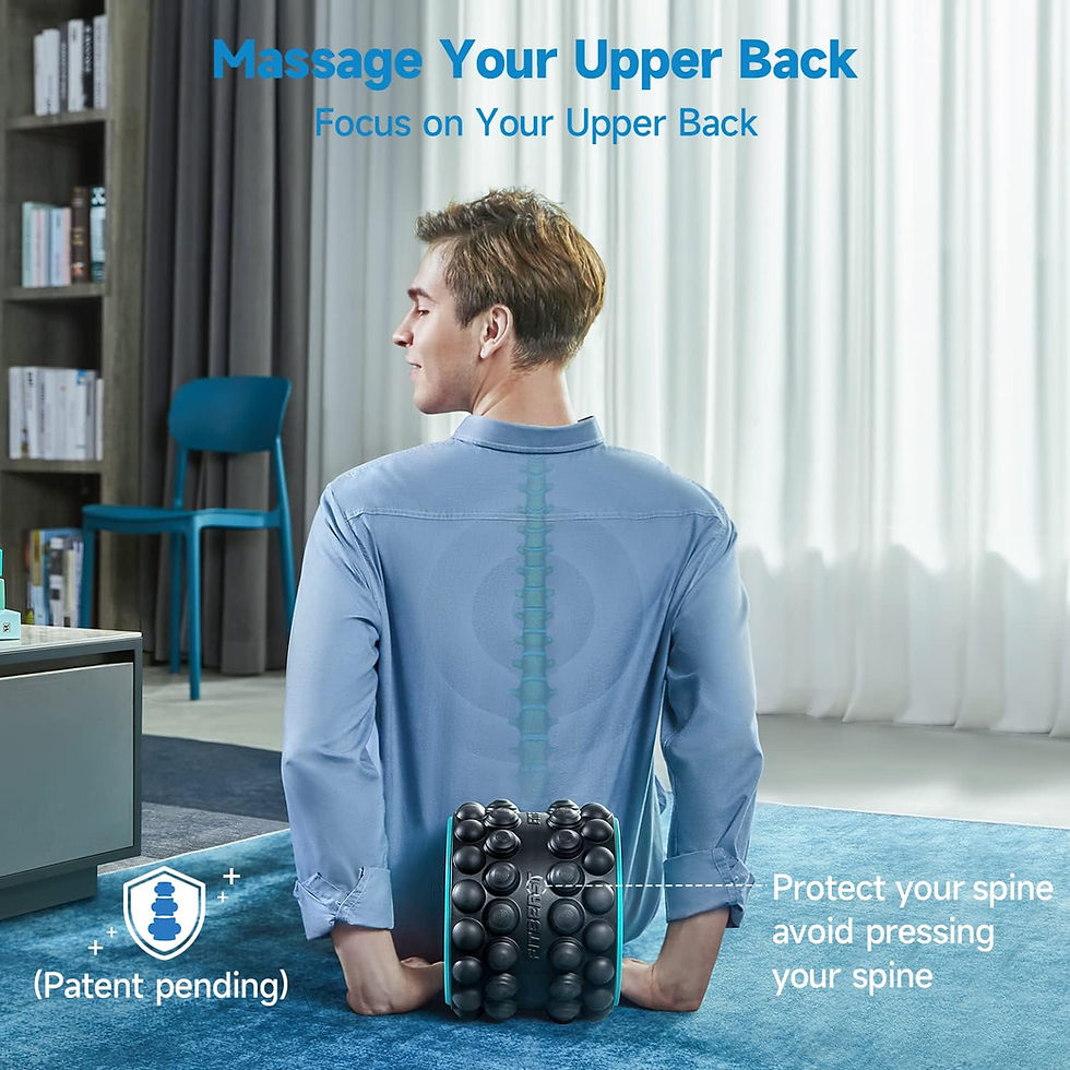 Thumbnail: FitBeast Back Roller, Foam Roller, Back Stretcher & Back Cracker for Back Pain 
