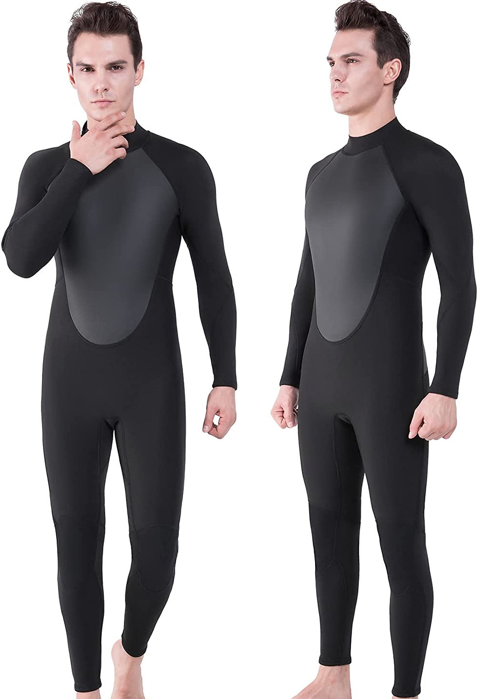 Thumbnail: REALON Wetsuit Men 5/4mm Neoprene Full Body Thermal Scuba Diving Suits, 3/2mm W
