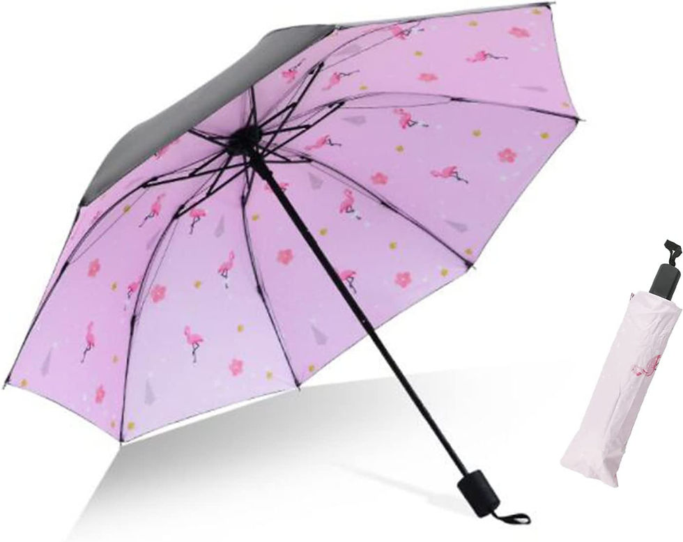 Thumbnail: LLanxiry Compact Travel Umbrella,Windproof Waterproof Stick Umbrella Anti-UV Pr