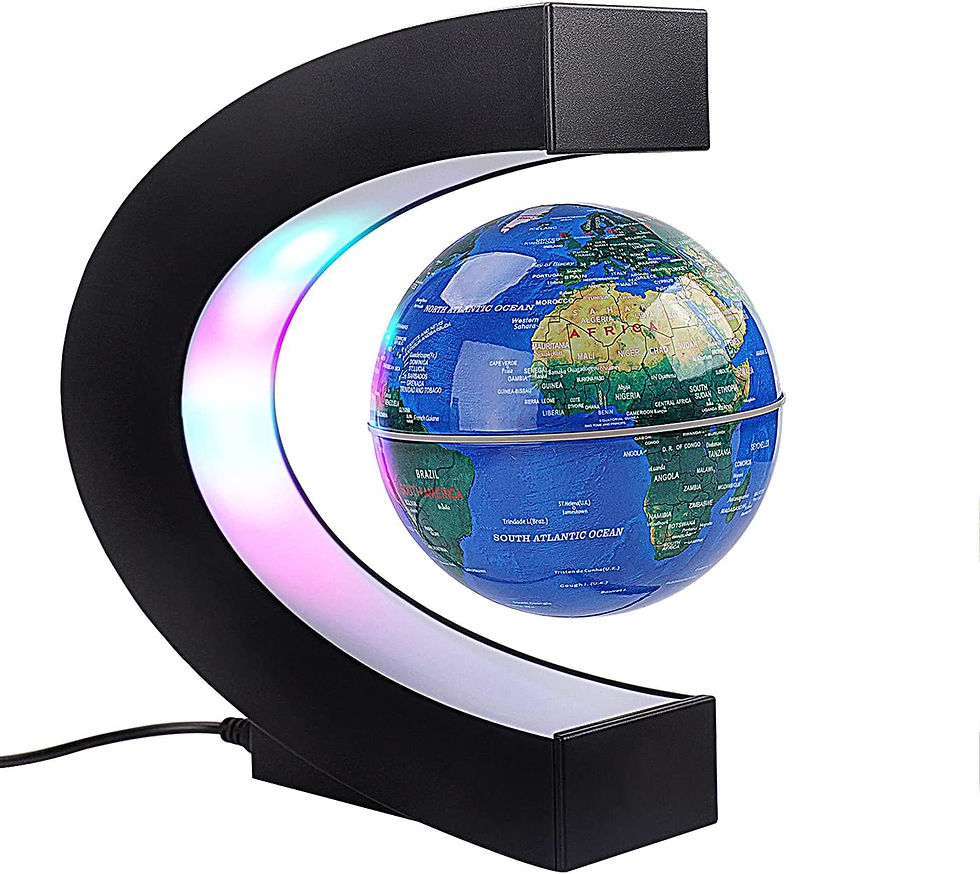Thumbnail: Floating Globe with Colored LED Lights C Shape Anti Gravity Magnetic Levitation