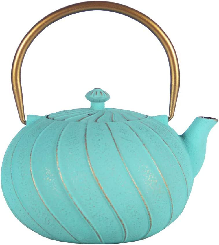 Thumbnail: Cast Iron Tea Kettle for Stovetop Safe, Japanese Style Teapot Coated with Ename