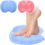 Thumbnail: Remagr 2 Pieces Shower Foot Scrubber Mat Silicone Shower Foot Massager Back Was