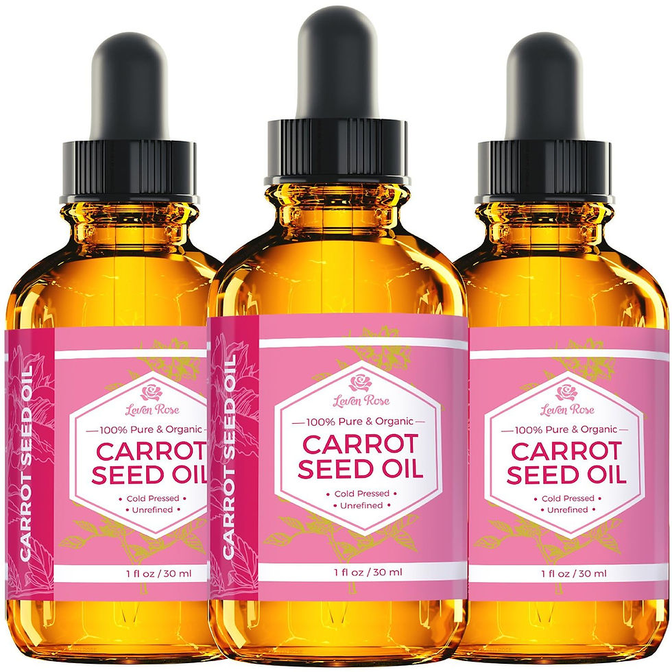 Thumbnail: Leven Rose Carrot Seed Oil Pure Unrefined Cold Pressed Moisturizer for Hair Ski
