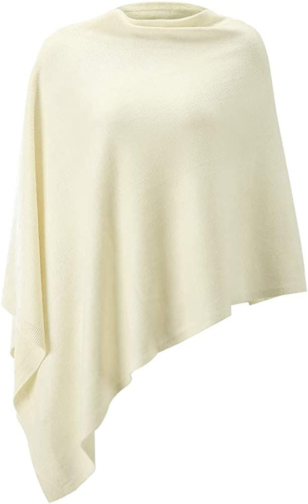 Thumbnail: Women Ponchos Sweater Versatile Lightweight Solid Knitted Shawl Wrap Scarf Cape