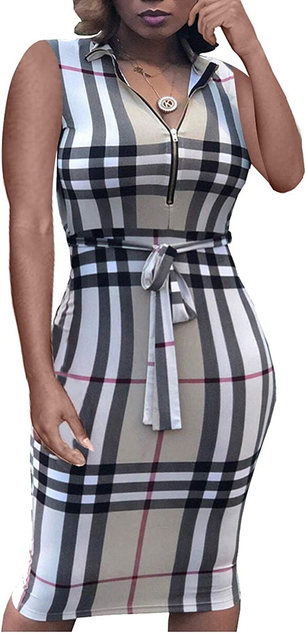 Thumbnail: Women Sexy V Neck Dresses Elegant Bodycon Long Sleeve Stretchy Pencil Business 