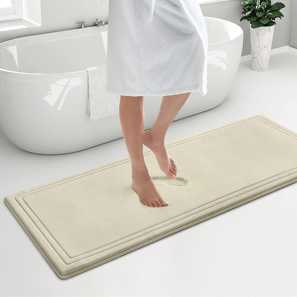Thumbnail: Microdry 10887 Bath Mat, 17 in x 24 in, Coral