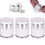 Thumbnail: 3 PCS Airless Pump Jars, Cream Container, Refillable Travel Cream Empty Bottle 