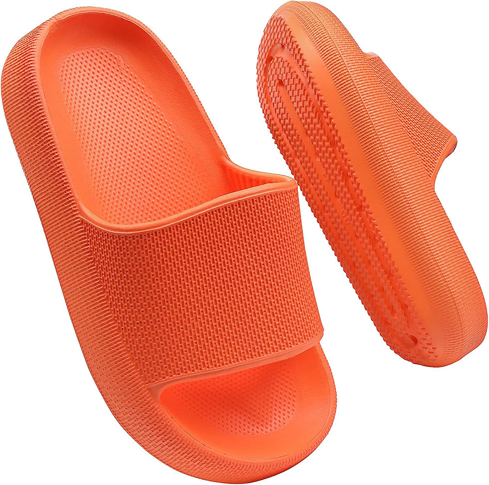 Thumbnail: FJWYSANGU Boys Girls Cloud Slides Thick Bathroom Pillow Slipper Sandals for Lit