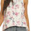 Thumbnail: Allimy Women Summer Ruffle Trim Neckline Tank Tops Double Lined Chiifon Blouses
