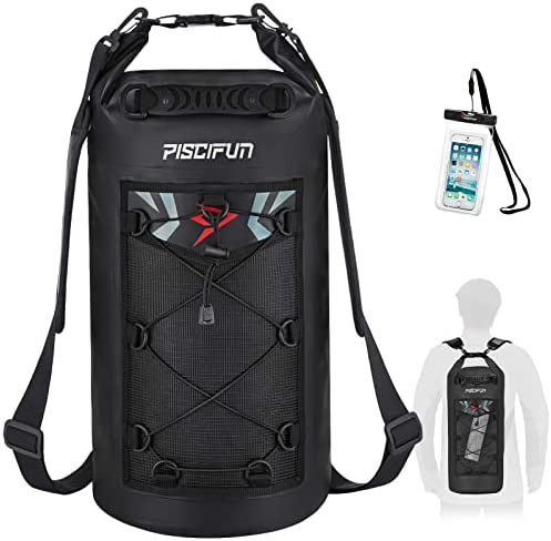 Thumbnail: Piscifun Dry Bag, Waterproof Floating Backpack 5L/10L/20L/30L/40L, with Waterpr