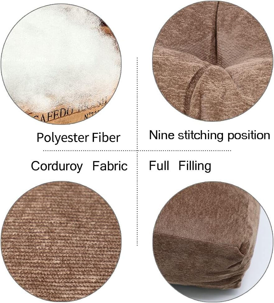 Thumbnail: HIGOGOGO Floor Pillow, Square Meditation Pillow for Seating on Floor Solid Thic