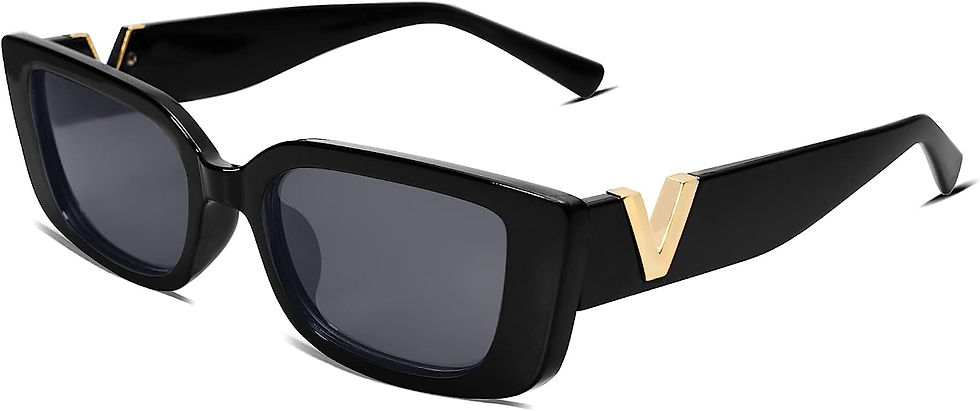 Thumbnail: Allarallvr Rectangle Sunglasses for Women 90s Retro Trendy Y2K Classical Vintag