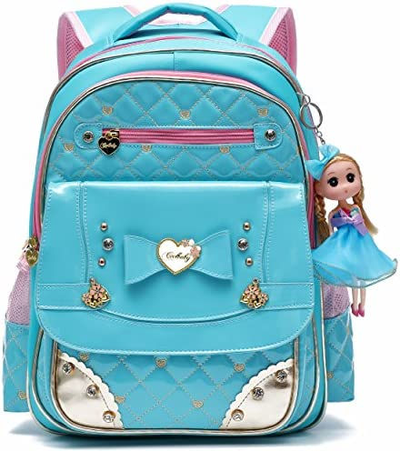 Thumbnail: AO ALI VICTORY Backpack for Girls, Waterproof Kids Backpacks School Bag Toddler