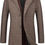 Thumbnail: WULFUL Men's Slim Fit Winter Wool Coat Long Trench Coat Business Jacket