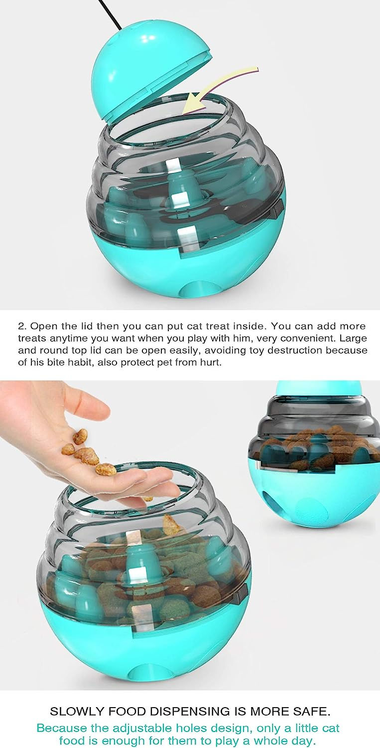 Thumbnail: AOSUI cat Treat Toy，Best cat Toys for Bored Cats，cat Treat Dispenser，Trea