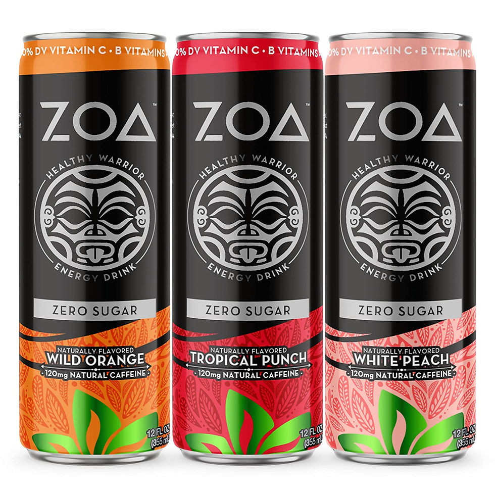 Thumbnail: ZOA Zero Sugar Energy Drinks - Healthy Energy Formula with Vitamins, Electrolyt