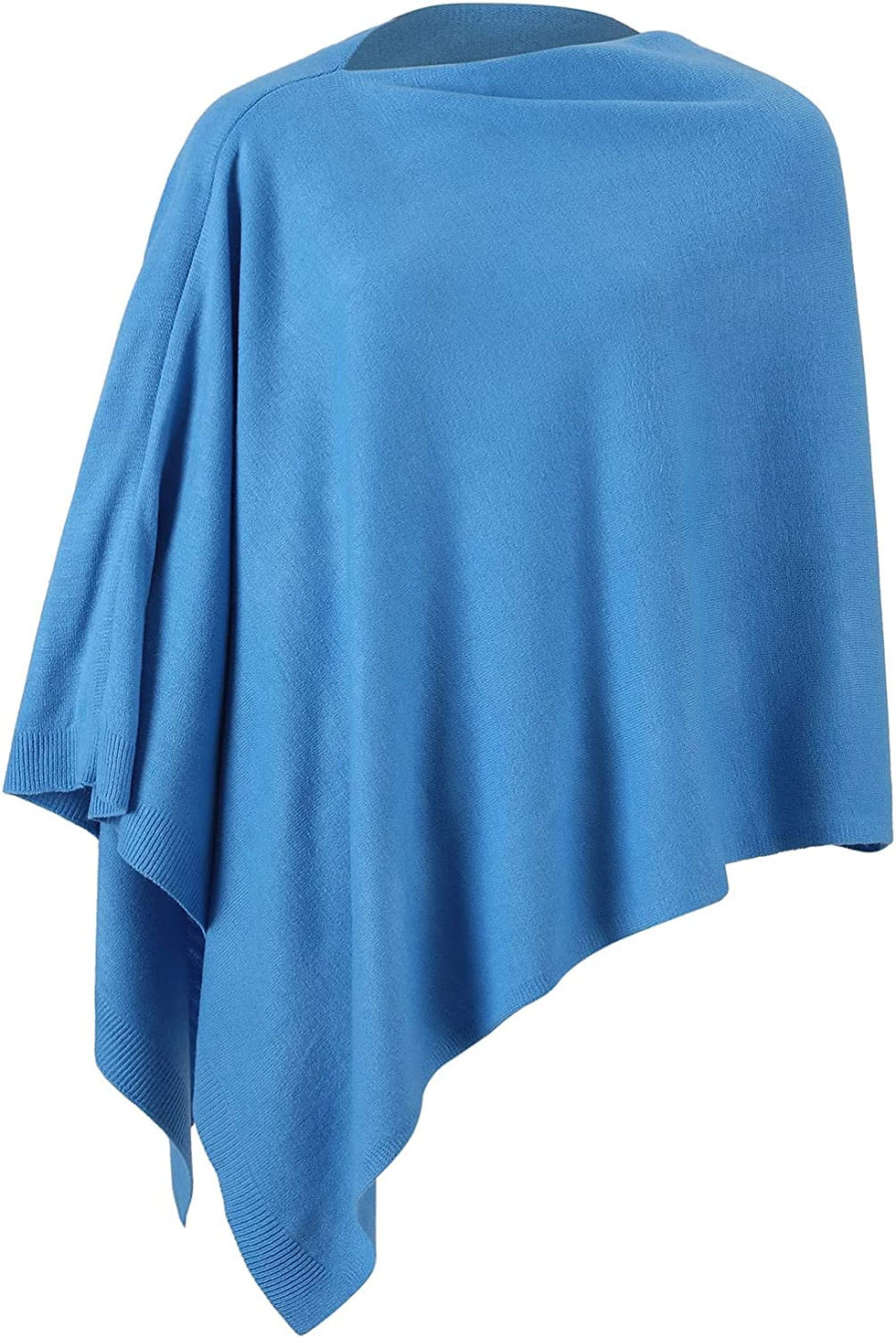 Thumbnail: Women Ponchos Sweater Versatile Lightweight Solid Knitted Shawl Wrap Scarf Cape