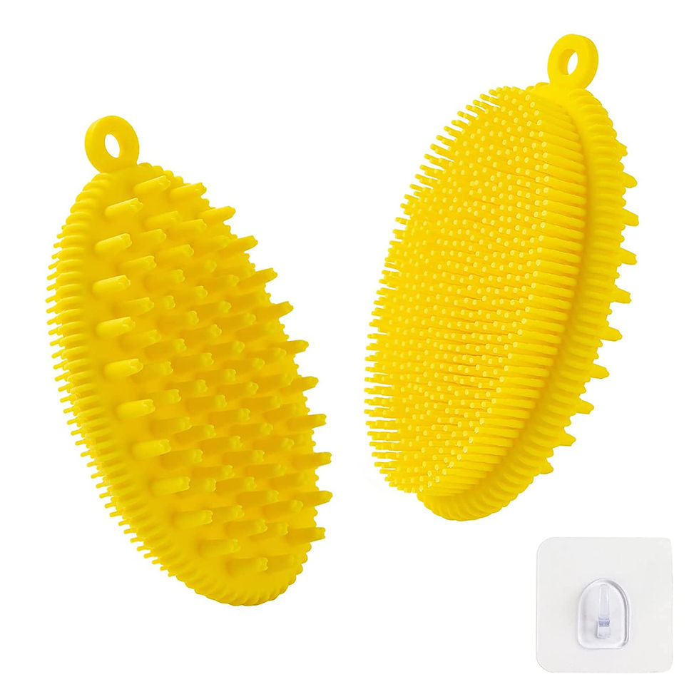 Thumbnail: Silicone Exfoliating Body Scrubber Loofah Silicone Scalp Massager Shampoo Brush