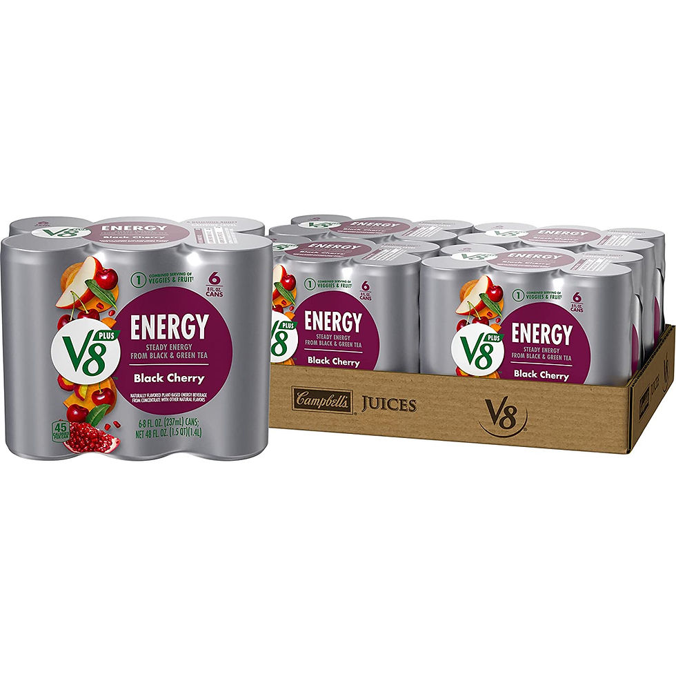 Thumbnail: V8 +ENERGY Peach Mango Energy Drink Made with Real Vegetable and Fruit Juices, 