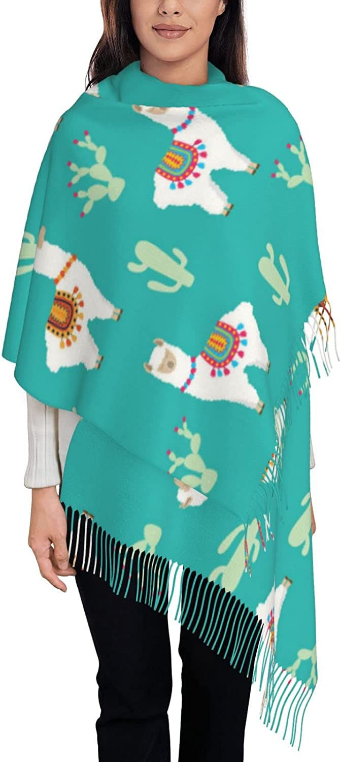 Thumbnail: Womens Scarf Pashmina Shawls Wraps Winter Warm Soft Cashmere Feel Scarves Gifts