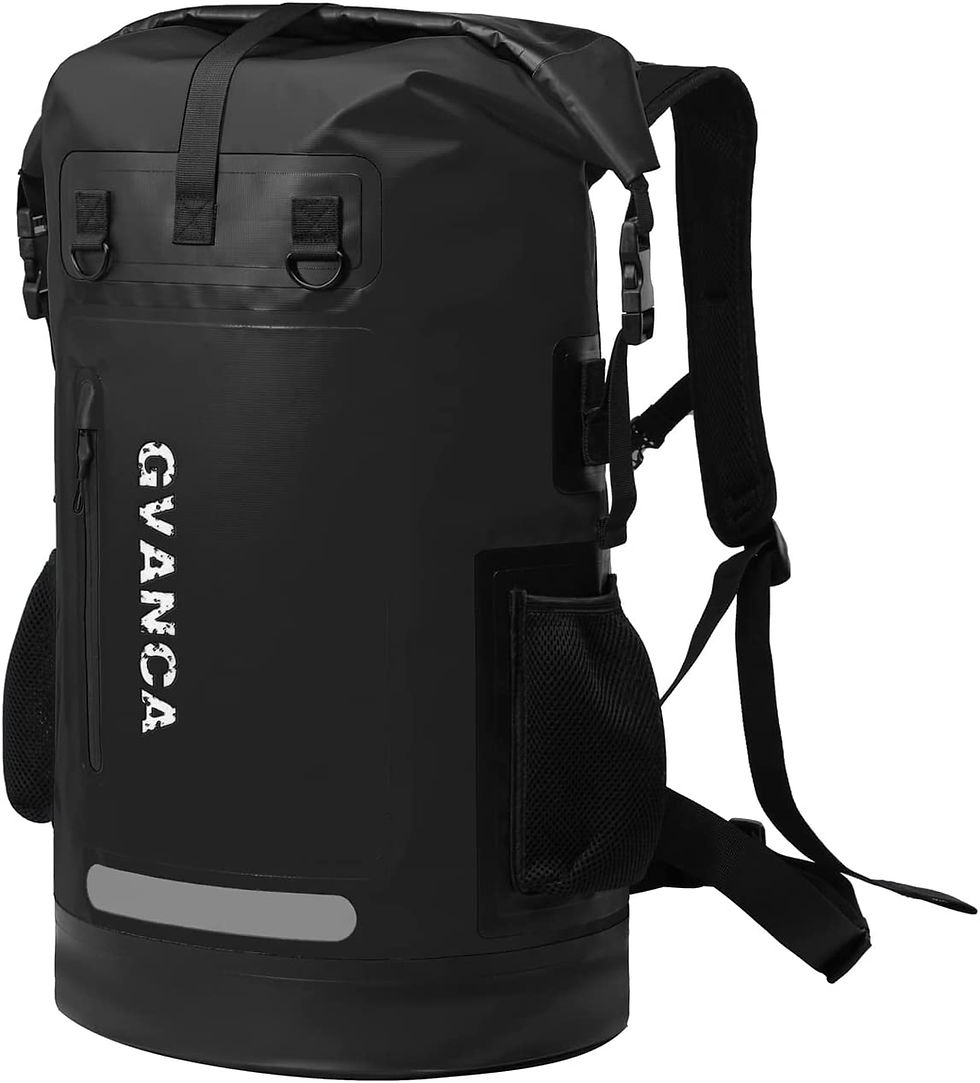 Thumbnail: GVANCA Waterproof Dry Bag Backpack for Kayaking, Roll Top Closure Dry Backpack 