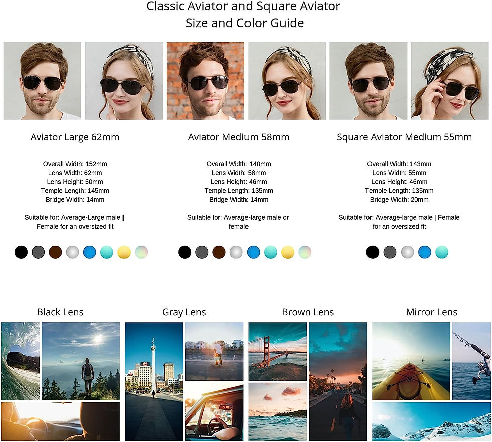 Thumbnail: J+S Premium Military Style Classic Aviator Sunglasses, Polarized, 100% UV prote