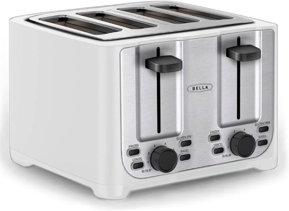 Thumbnail: BELLA 4 Slice Toaster with Auto Shut Off - Extra Wide Slots & Removable Crumb T